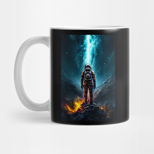 Stargazing Voyager - Astronaut on New Planet Mug